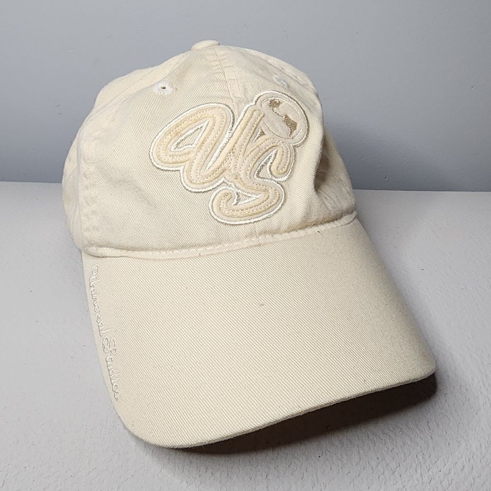 Universal Studios Cream Embroidered US Hat Adjustable Hook And Loop Closure